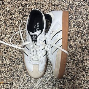 Adidas Samba White and Black Sneakers